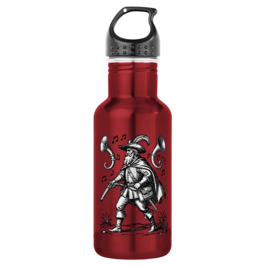 Barbatos Echos der Jagd Edelstahlflasche (Vorderseite)