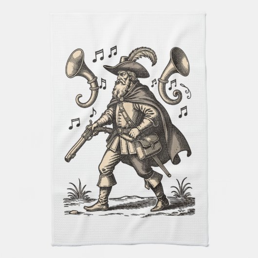 Barbatos Echos der Jagd Geschirrtuch (Vertikal)