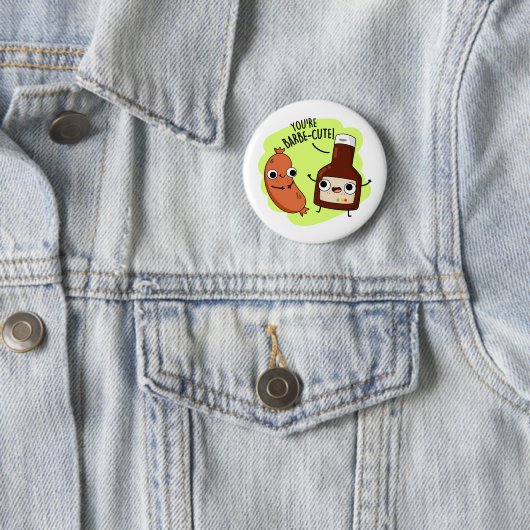 Barbe-niedlich Funny Barbecue Pun Button (Beispiel)