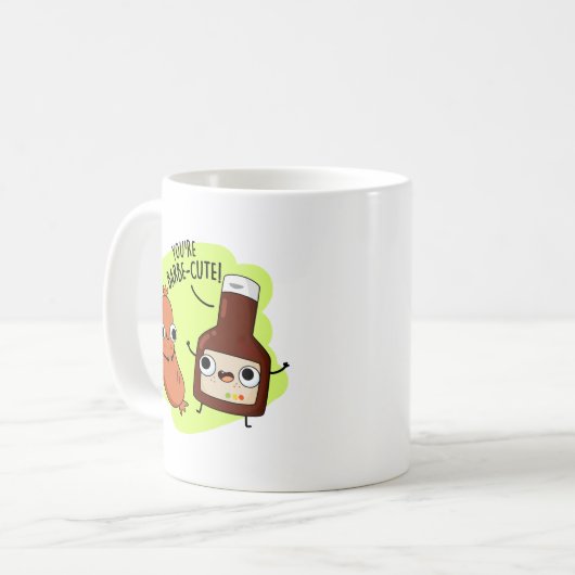 Barbe-niedlich Funny Barbecue Pun Kaffeetasse (Vorderseite Links)