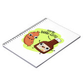 Barbe-niedlich Funny Barbecue Pun Notizblock (Linke Seite)