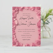 Barbecore Blumen Einladung (Stehend Vorderseite)