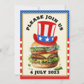 Barbecue / 4th of July / etc. Invitation Einladung (Vorderseite)