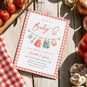 Barbecue-Baby-Shower-Einladung Einladung