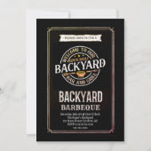Barbecue Backyard GRILLEN Party Einladung (Vorderseite)