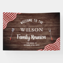 Barbecue Backyard GRILLEN Picnic Family Wiedersehe Banner