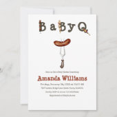 Barbecue Backyard Party Baby Shower BabyQ Einladung (Vorderseite)