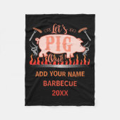 Barbecue Bbq Funny G Grill Competition  Fleecedecke (Vorderseite)