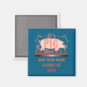 Barbecue Bbq Funny G Grill Competition Magnet (Vorderseite/Rückseite)
