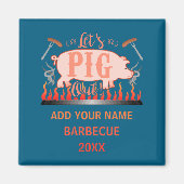 Barbecue Bbq Funny G Grill Competition Magnet (Vorne)
