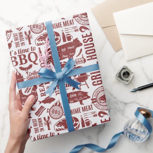 Barbecue Bbq Grillen Geschenkpapier (Schenken)