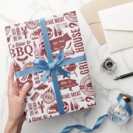 Barbecue Bbq Grilling Geschenkpapier
