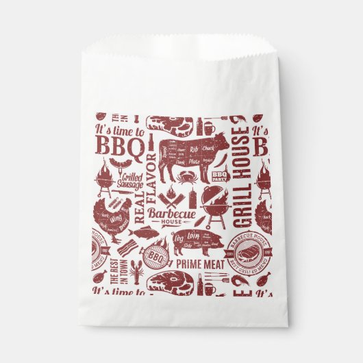 Barbecue Bbq Grilling Geschenktütchen (Vorderseite)
