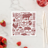 Barbecue Bbq Grilling Paper Serviette (Beispiel)
