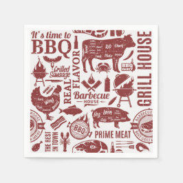 Barbecue Bbq Grilling Paper Serviette