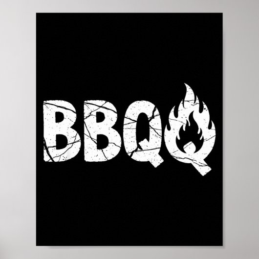 Barbecue Bbq Joke Gift For Grill Timer Smoker Camn Poster (Vorne)