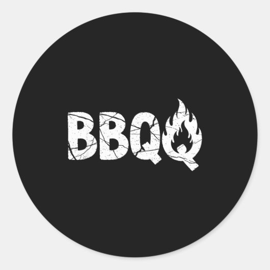 Barbecue Bbq Joke Gift For Grill Timer Smoker Camn Runder Aufkleber (Vorderseite)