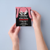 Barbecue Cookout Wiedersehen Fast Food Gingham Flyer (Gruppe)