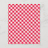 Barbecue Cookout Wiedersehen Fast Food Gingham Flyer (Hinten)