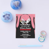 Barbecue Cookout Wiedersehen Fast Food Gingham Flyer (Einzeln)