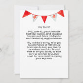 Barbecue-Einladung am Canada Day Save the Date Einladung (Rückseite)