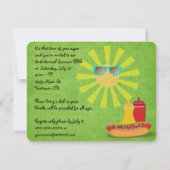 Barbecue-Einladung Einladung (Rückseite)