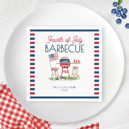 Barbecue Flag 4. Juli Sommer Party Serviette