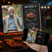 Barbecue Foto 80. Geburtstagsparty Einladung