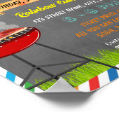 Barbecue Fundraiser Template Poster (Ecke)