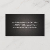 Barbecue Grill | Kochen Visitenkarte (Rückseite)