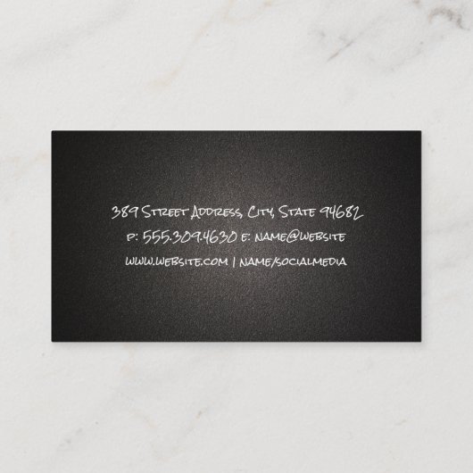 Barbecue Grill | Kochen Visitenkarte (Rückseite)