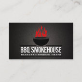 Barbecue Grill | Kochen Visitenkarte (Vorderseite)