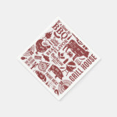 Barbecue-Grill-Papier Serviette (Ecke)