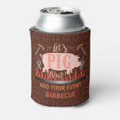 Barbecue GRILLEN Funny Pig Summer Grilling Custom Dosenkühler (Kanne Rückseite)