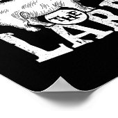 Barbecue Grillen Grill Schweinefleisch Zitat Poster (Ecke)