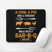 Barbecue Grillen Lover Joke Shirt - Grillmeister Mousepad (Mit Mouse)