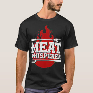 Barbecue GRILLEN Meat Whisperer Grillmaster Gesche T-Shirt