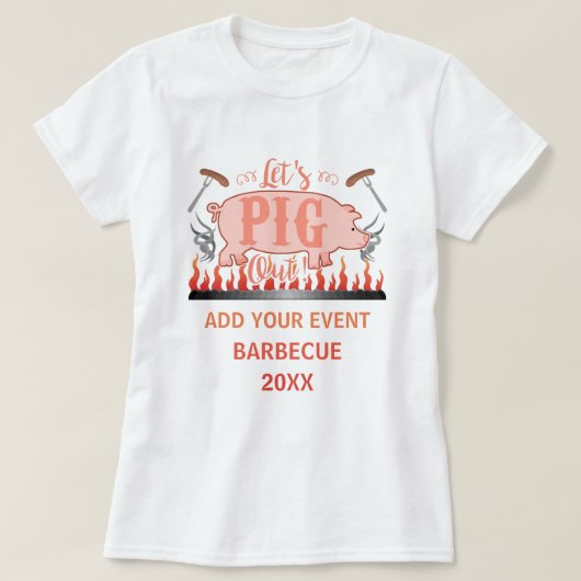 Barbecue GRILLEN Pig Funny Grill Contest Personali T-Shirt (Design vorne)