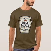 Barbecue GRILLEN Sauce Flaschenetikett Halloween T-Shirt (Vorderseite)