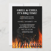 Barbecue-Grillfest im Sommer Einladung (Vorderseite)