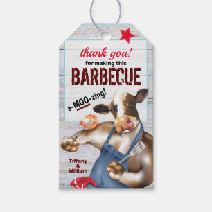 Barbecue-Grillfest-Rindfleischgrillgarnelen Geschenkanhänger