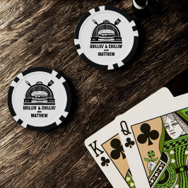 Barbecue Grillin' & Chillin Bachelor Party Pokerchips