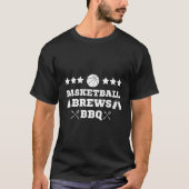 Barbecue Grilling Basketball bricht Grillen Beer M T-Shirt (Vorderseite)