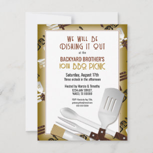 Barbecue Grilling Einladung