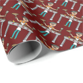 Barbecue Grillmaster GRILLEN Geschenkpapier (Rolleneckpunkt)