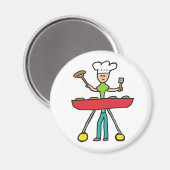 Barbecue Grillmaster GRILLEN Magnet (Vorderseite/Rückseite)