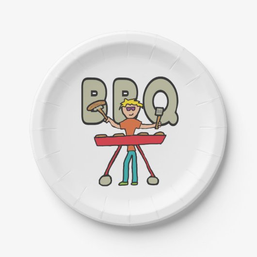 Barbecue Grillmaster GRILLEN Pappteller (Vorderseite)