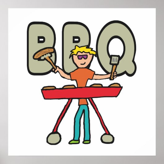 Barbecue Grillmaster GRILLEN Poster (Vorne)