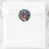 Barbecue-Hähnchen Runder Aufkleber (Tasche)