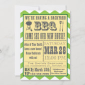 Barbecue Housewarming Einladung (Vorderseite)